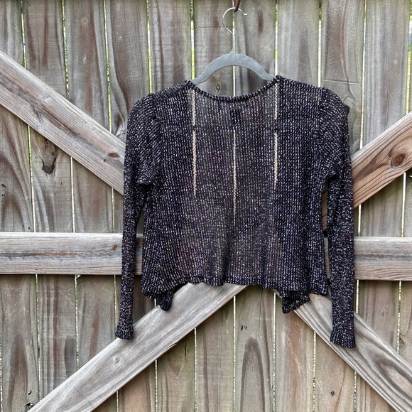 JS Collection black & silver cardigan - size [8] - Picture 4 of 5